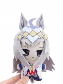 10厘米/3.93英寸 赛马娘 - Pretty Derby 毛绒玩具 小栗帽 毛绒玩具 装饰创意礼物 儿童生日派对 家居女孩房间装饰 游戏收藏品 - 灰色 - 查看 9