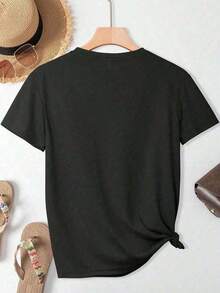 Camiseta de jubilación% algodón para hombres y mujeres, diseño para jubilados, camiseta de cuello redondo, suave y cómoda, de talla POKG - Negro - Ver 2