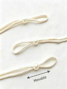 2pcs Bohemian Style 3D Floral Curtain Tiebacks, Pearl Decorated Adjustable Curtain Clips, Luxury Curtain Buckle Rings For Living Room And Bedroom - Multicolor - View 12