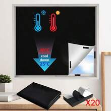 1pc Portable Blackout Curtain, No Drilling Required, Customizable Size, Suitable For Bedroom, Office, Living Room - 1PC - View 2