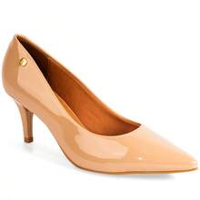 Vizzano Women's Low Heel Pump, Soft, Original - 米色清漆 - 查看 7