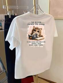 Plus Size T-Shirts - Black - View 2