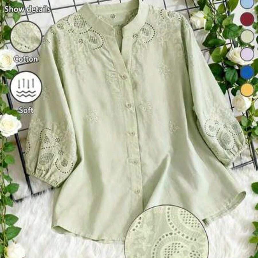 Women Blouses & Shirts - 綠色的 - 查看 1