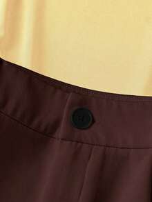 Set de 2 piezas con top de un solo hombro y shorts de unicolor casual de vacaciones para mujer - Multicolor 3 - Ver 4