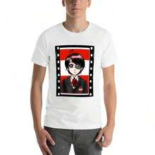 Camiseta Chibi Cinema-Austria, camiseta esencial, camiseta de hombre, camiseta lisa. - Blanco - Ver 4