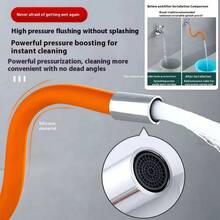 2 pièces Rallonge flexible de robinet, Flexible orientable à 360°, Pour cuisine/salle de bain, Joint d'étanchéité + ruban anti-fuite, Installation sans outil économe en eau - tube d'extension - Voir 3