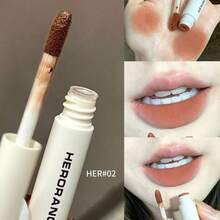 HERORANGE Nude Velvet Lip Glaze, Formula Tahan Air dan Tahan Lama, Desain Anti Lengket, Tekstur Matte dengan Pigmen Kaya, Makeup Esensial Sehari-hari, Cocok untuk Tampilan Sehari-hari - Beraneka warna - View 10