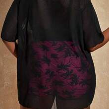 CURVE+ Curved Plus Size Women's Minimalist Casual T-Shirt+Plus Size Vest Bikini+Plus Size Shorts, Suitable For Daily Wear On Summer Beach Vacations, Plus Plus Size Three Piece Swimsuit,Curve Plus ,Hoho Vacationbeach Outfits For Woman/Beach Dress/Beach Vacation Outfits/Beach Essentials / Graduation/Tea Party Dresssummer/Country/Beach Vacation Outfits/Beach Outfits/Beach Wear Plus Size Bathing Suits Women - Amarillo - Ver 3