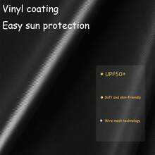 1pc New Summer Umbrella, Student Manual 3-Fold Compact Umbrella, Sky & People Series UV Protection - As Shown - View 4