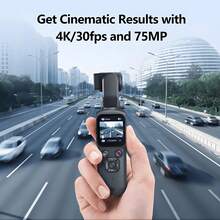 Portable Handheld 4K HD Action Camera With Smart Gimbal Stabilizer, Fast Autofocus & Tracking, Compatible With Tripod, Suitable For Video Recording, Drone Photography, Home Use, Travel Shooting, Live Streaming, Face/Object Tracking, And SD Card Recording - View 3