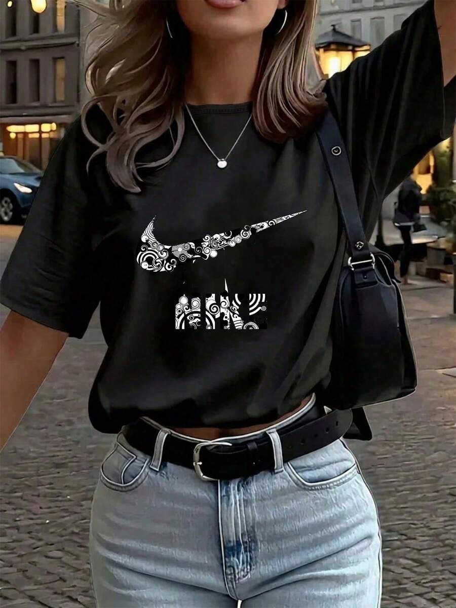 Women T-Shirts - Black - View 1