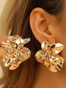 Pendientes elegantes y minimalistas con diseño de hoja, pendientes retro de hoja de árbol para mujeres - pendientes - Ver 33