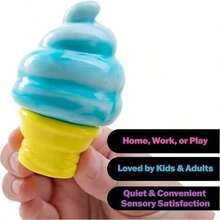 1個Nice Cream Cone 擠壓玩具,Dippin Dazzler 系列感官紓壓玩具,逼真冰淇淋造型,柔軟彈性 TPR 材質,奶油般光滑慢回彈。適合日常緩解焦慮、辦公桌裝飾、居家休閒與旅行,復活節理想禮物 - 均碼 - 查看 4