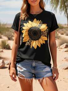 Women T-Shirts - Black - View 2