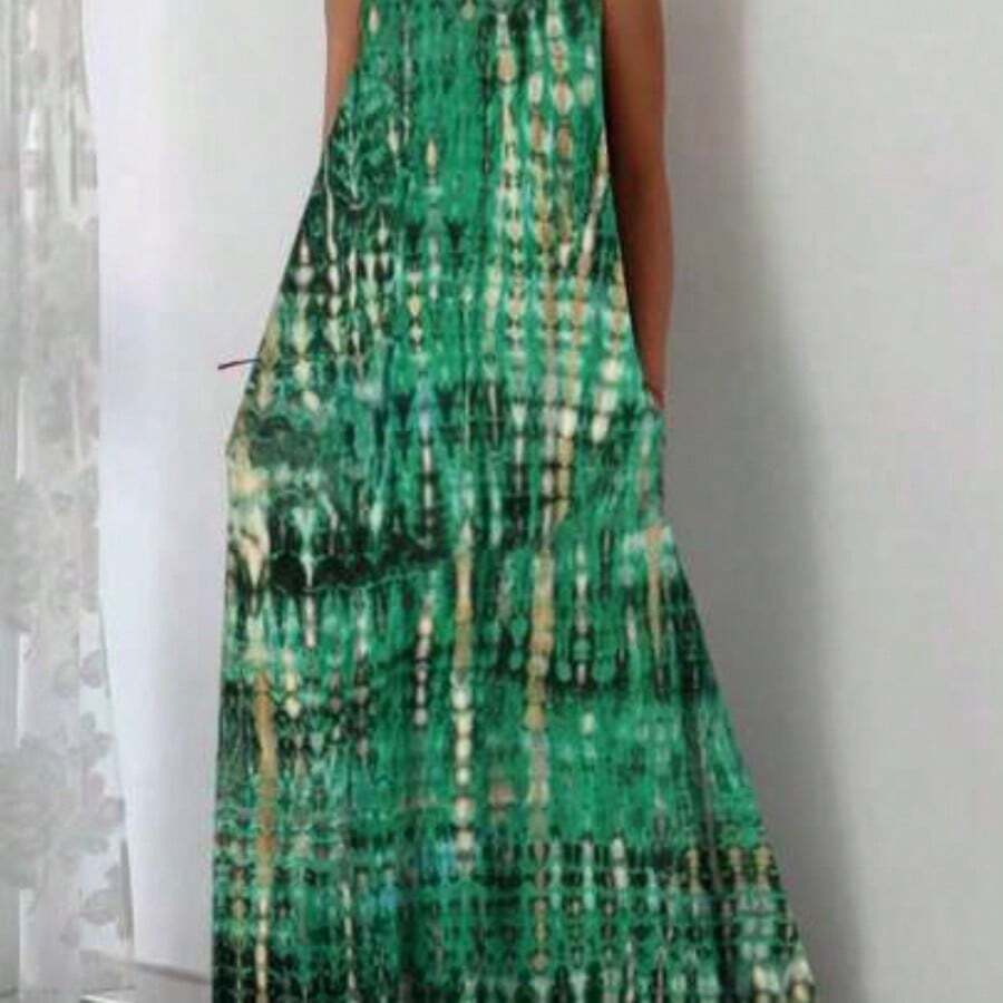 Women Long Dresses - Green - View 1