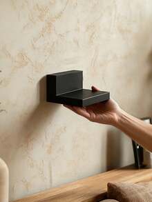 6/3/1pc-Black Storage Rack, Black Thickened Floating Wall Shelf, Modern Minimalist Geometric L-Shaped Metal Floating Wall-Mounted Shelf, Black Storage Rack, Suitable For Minimalist And Modern Luxury Home Decor, House Renovation Decor, Living Room Background Wall, Entryway, Bedroom, Study And Hallway Display Storage, Iron Plate Bracket Screw Installation, Space-Saving Display Rack, Dorm Decor, Christmas Party Home Office Decor Storage Rack, Christmas Decor, Christmas Gift, New Year Decor, Indoor And Outdoor Home Decor, Bohemian Style Decor - A - View 11