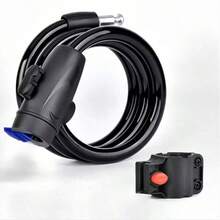 1pc 84cm/33.07in Durable Stainless Steel Bicycle Lock, Universal Anti-Theft Security Lock With 2 Keys, Suitable For Bicycle, Motorcycle, Cycling Accessories - Bicycle Lock - View 7