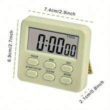 Macaron Color Electronic Timer, Multi-Color Options, Learning & Cooking Timer With Large Display, Magnetic & Stand Design, Silent Operation - A - View 3