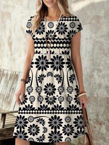 Vestidos de verano para mujer, vestidos vintage para mujer, vestidos de verano para mujer, vestidos de verano para mujer, vestidos midi para mujer - Multicolor 6 - Ver 1