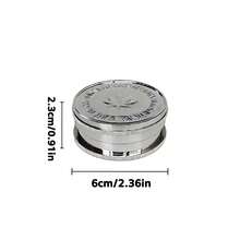 60MM-2層塑料亮面風格研磨器，適合手捲煙民，多色可選，60MM直徑2層研磨器！旅行必備便攜研磨器！ - 查看 4
