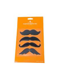 4pcs Fake Mustache Party Decoration Accessories, Natural Wear Effect, Suitable For Theme Parties, Halloween, Costume Parties, Masquerade, Role Playing, Christmas, Thanksgiving - Multicolor - View 12
