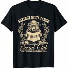 Foxtrot Delta Tango Social Club Only You Can Prevent T-Shirt - Black - View 1