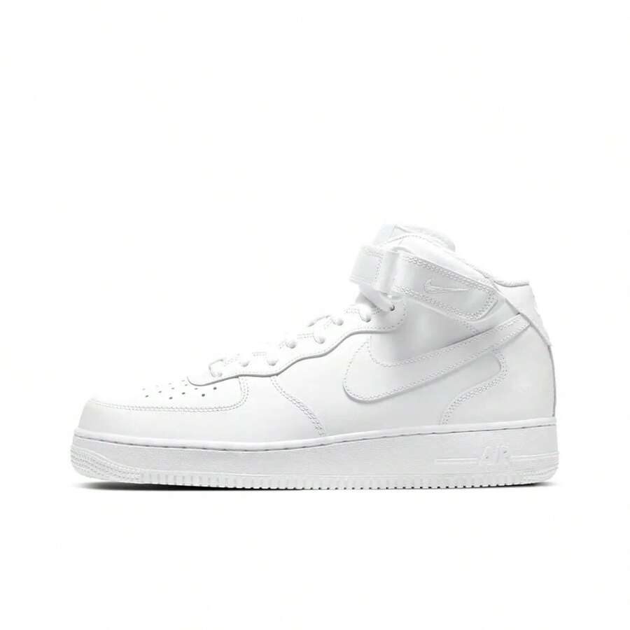Nike Air Force 1 07 OG Retro Style Mid-Top Sneakers, Unisex, White - 315123-111 - View 1