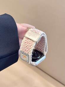 新款藝術優雅尼龍花卉錶帶，相容 38/40/41/42/44/45/46/49mm，適用於 Ultra/S10/9/8/7/6/5/4/3/2/1 - 臘腸狗 - 查看 7
