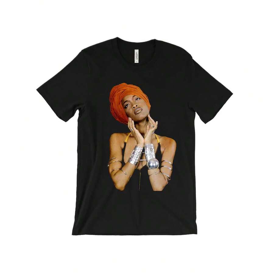 Erykah Badu T-Shirt - Baduizm - Call Tyrone - 90s - 2000s R&B - Neo Soul - The Roots - Common - Culture - Music T-Shirt - Vintage Rap Tee - 黑色 - 查看 1