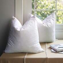 White Down Pillow Insert, 18x18/20x20/21x21 Inch Square Cushion Insert, Soft And Fluffy With Cotton Cover, Down-Proof, Suitable For Sofa Bed Home Decor Hotel - White - View 17