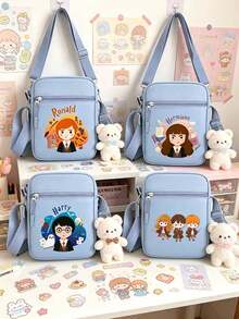Túi vuông nhỏ kiểu Harry Potter, túi đeo vai đựng điện thoại di động dễ thương, túi đeo chéo mini nhẹ nhàng, phong cách thường ngày. - Nhiều màu - Xem 10