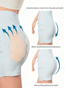 1-50pcs Thigh Lift Tapes, Instant Firming & Lifting For Legs (Thighs & Buttocks), Invisible Anti-Chafing Thigh Tapes, Thigh Lift Glow Patches, Anti-Friction Leg Tapes, Transparent Invisible Anti-Chafing Thigh Bands, Leg Patches, High-Quality Transparent Anti-Friction Body Tapes, Suitable For Inner Thighs, Abdomen - Multicolor - View 2