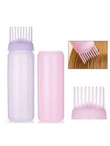 3pcs/1pc Precision Squeeze Applicator Bottle, Convenient For Applying Hair Oil And Hair Dye, Root Comb Design For Perfect Coloring - Durable Styling Tool, Create Salon-Quality Results - Multicolor - View 8