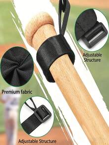 Adjustable Baseball Bat Holder | Fits All Bat Sizes, Portable Display Stand With Metal Hook, Suitable For Indoor And Outdoor Use, With End Caps - Multicolor - View 7