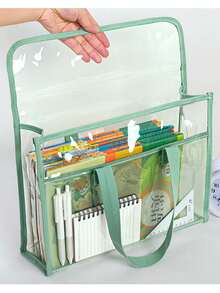 1 pieza Carpeta de archivo acordeón portátil y expandible con 13 bolsillos, adecuada para sobres tamaño A4, caja de almacenamiento de documentos, bolsa de archivo, organizador, ideal para uso en el hogar, la escuela y la oficina - A - Ver 5