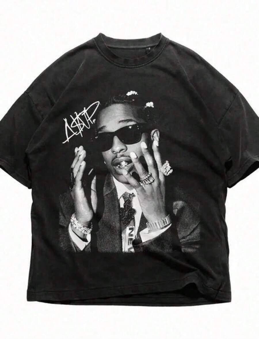 Dam-T-shirts - Svart - Visa 1