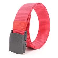 Thắt lưng nylon ngụy trang kiểm tra an ninh, thắt lưng chiến thuật nam, thắt lưng tự động nữ, khung dệt - Màu xanh lam - Xem 6