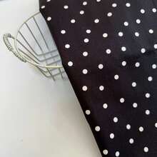 1 pièce Tissu à motif pois vintage, multicolore, noir, beige, bleu 3 couleurs, imprimé de pois sur coton, convient pour la confection de vêtements rétro, hauts, couture DIY, artisanat et décoration d'intérieur, largeur 145 cm, vendu au mètre - petits pois - Voir 11