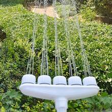 1 pieza Aspersor de jardín ajustable de 6 vías - Boquilla de plástico de alto flujo, adecuado para césped/patio/verduras | Diseño sin batería, conector de manguera - Ver 3