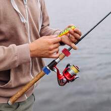 8pcs Multi-Purpose Fishing Rod Straps, Elastic Fastening Bands, Convenient & Reusable Neoprene Hook & Loop Tie Downs For Fishing Rod Storage, Line Management & Outdoor Gear Fixation, Lightweight & Portable - Multicolor - View 1