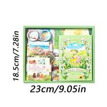 Bộ văn phòng phẩm chủ đề gấu dễ thương, bao gồm sổ tay, sticker, vật liệu làm album ảnh và hộp quà. - 1 Set - Xem 3