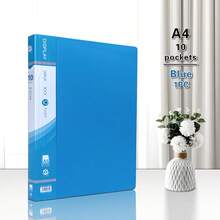 A4 PP File Folder 10-100 Pages, 1/5 Pcs, Portable Document Storage Folder, Multi-Color Lightweight File Folder, Office & Student Use - Single Piece - View 32