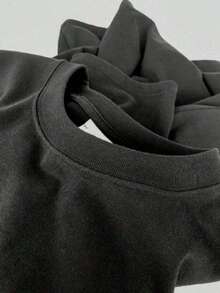 Camiseta de Navidad con gráfico de Santa impresa digitalmente 220g 1 pieza estilo festivo camiseta casual de manga corta para hombres 100% algodón patrón de árbol de copo de nieve de invierno EXDO - Negro - Ver 6