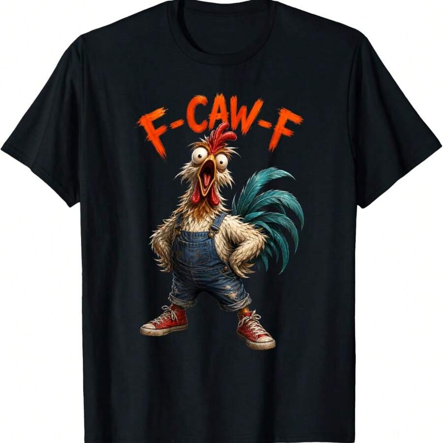Rooster Meme Funny Quote T-Shirt - Black - View 1