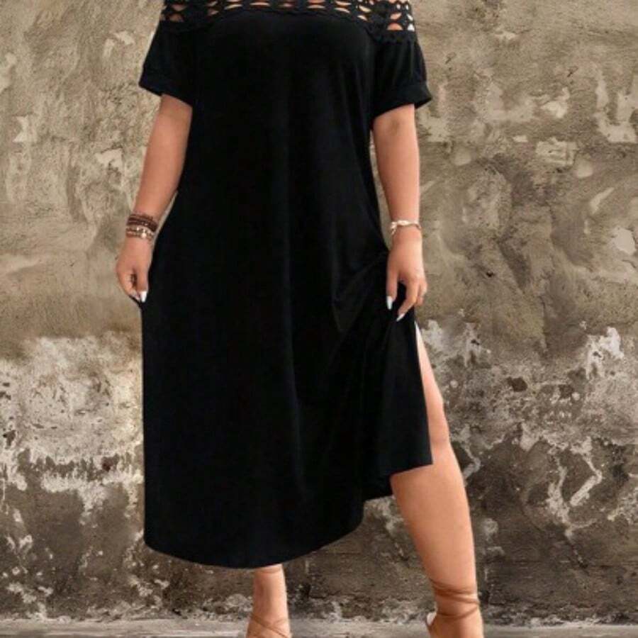 Women Long Dresses - 黑色 - 查看 1