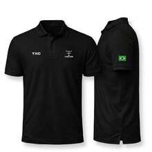 Men's Polo Shirt, Texas Country T-Shirts, Men's Blouses - 黑色 - 查看 1