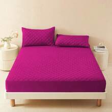Waterproof Mattress Protector (Single, Standard, Queen, King) - Various Colors - Hot Pink - View 7