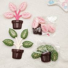 10pcs/5pcs Creative Closed Clips - Potted Plants - Refrigerator Magnetic Food Storage Clips In Rustic Style - Sealing Clips Magnetic Stickers - Refrigerator Decor - Cabinet Decor - A - View 8