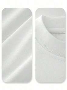 Fibromyalgia Awareness Support T-Shirt, 220 G/M² Cotton T-Shirt With Double-Sided Print, Round Neck, Casual Style For Women (1 Piece) - 白色 - 查看 5