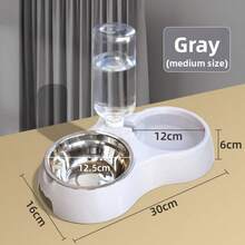 Alimentador automático y dispensador de agua 2 en 1 para mascotas, tazón de agua circulante antideslizante para gatos y perros - 500ml - Ver 7